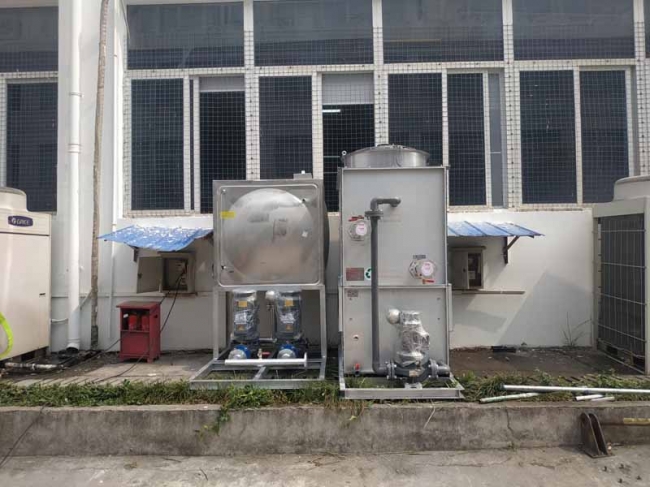 四川绵阳10T闭式塔系统安装现场